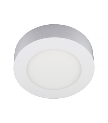 Plafón Sobrepuesto Redondo Blanco 6w 3000k 120º Ip20 - LED Studio