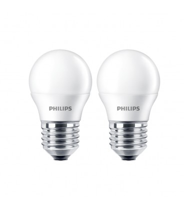 PACK 2 AMPOLLETAS PHILIPS E27 4W 3000K 350LM 220V-240V IP20