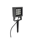 (X)ESTACA LED STUDIO CUADRADO GRIS 9W 3000K 900LM 220-240V IP65 / 155X75X480MM