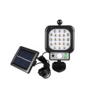 APLIQUÉ SOLAR LED STUDIO MOD JX-966 CON SENSOR DE MOVIMIENTO 5W 5000K 450LM IP65 / 200X100MM