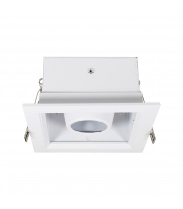 (X)PORTA MÓDULO LED STUDIO CAJA SIMPLE BLANCA IP20 PARA GU10 / 120X60MM