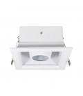 (X)PORTA MÓDULO LED STUDIO CAJA SIMPLE BLANCA IP20 PARA GU10 / 120X60MM