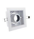 (X)PORTA MÓDULO LED STUDIO CAJA SIMPLE BLANCA IP20 PARA GU10 / 120X60MM