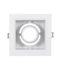 (X)PORTA MÓDULO LED STUDIO CAJA SIMPLE BLANCA IP20 PARA GU10 / 120X60MM