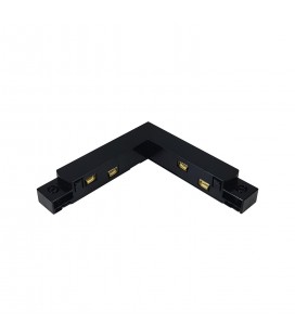 CONECTOR L RIEL LED STUDIO MAGNÉTICO NEGRO / 93X16MM