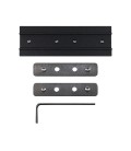 CONECTORES METALICOS LED STUDIO PARA RIEL MAGNÉTICO SOBREPUESTO COLGANTE NEGRO / 79X25MM