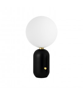 LÁMPARA DE MESA GLOBO NEGRO MATE GRANDE IP20 220V NO INCLUYE AMPOLLETA (E14) ∅250 X 480 MM