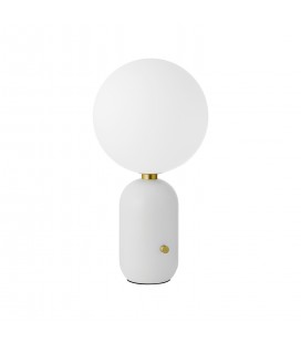 LÁMPARA DE MESA GLOBO BLANCO MATE GRANDE IP20 220V NO INCLUYE AMPOLLETA (E14) ∅250 X 480 MM