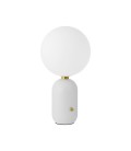 LÁMPARA DE MESA GLOBO BLANCO MATE GRANDE IP20 220V NO INCLUYE AMPOLLETA (E14) ∅250 X 480 MM