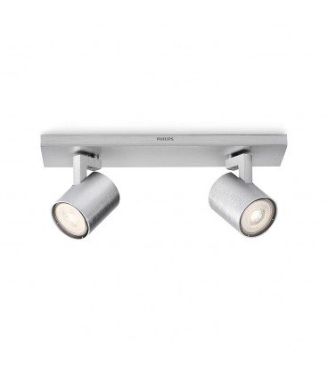 APLIQUÉ A CIELO PHILIPS NEIRO SPOT 2X 50W GU10 ALUMINIO