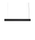 LUMINARIA LINEAL LED STUDIO COLGANTE SOBREPUESTO UGR19 NEGRO 30W 3000K 220V IP20 / 1135X62X82MM