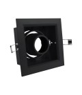 (X)PORTA MÓDULO LED STUDIO CAJA SIMPLE NEGRA IP20 PARA GU10 / 120X60MM