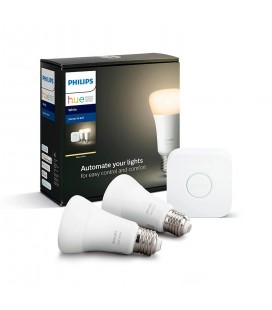 KIT PHILIPS HUE BLANCO 9W A60 E27 SET EU