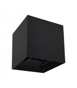 APLIQUÉ DE MURO LED STUDIO CUBO NEGRO 10W 3000K 220V IP65 / 98X100MM