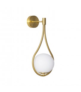 LÁMPARA MURO LED STUDIO VETRO BALL COBRE PARA E27