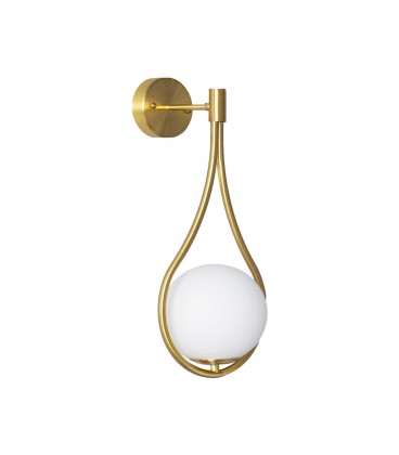 LÁMPARA MURO LED STUDIO VETRO BALL COBRE PARA E27