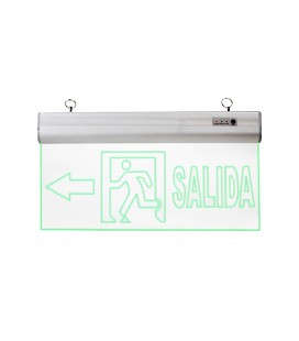 SEÑALÉTICA DE EMERGENCIA LED STUDIO SALIDA 3W 220V IP20 / 370X225MM