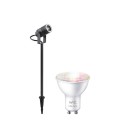 PACK ESTACA ALTA LED STUDIO MÁS AMPOLLETA WIZ GU10 RGB CÁLIDA A FRÍA