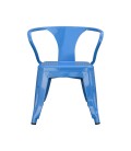 SILLA DE METAL PARA NIÑOS AZUL 430X420X540 MM