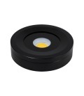 PUNTO LUZ PARA MUEBLE LED STUDIO ALUMINIO NEGRO 3W 3000K 295LM 220V IP67 DIMEABLE / Ø58X14MM