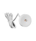 MINI PUNTO LUZ LED 1W 3000K DIMEABLE CARCAZA BLANCA 12V ÁNGULO 30° Φ32X8MM MATERIAL DE ALUMINIO IP42