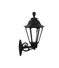 FAROL A MURO FUMAGALLI BISSO/RUT NEGRO 12W FILAMENTO CÁLIDO POLICARBONATO IP55