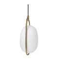 LÁMPARA COLGANTE SIENA BLANCO VIDRIO E27X1 Ø230MM X H460MM