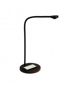 LÁMPARA DE MESA LED STUDIO CARGADOR NEGRO 3W 2700K 220V IP20 / Ø190X530MM