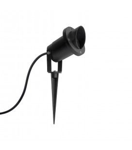 ESTACA LED STUDIO CON VISERA (SIN AMPOLLETA GU10) NEGRA