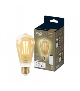 AMPOLLETA WIZ LED WIFI FILAMENTO AMBAR ST64/27 6.9W DIMEABLE 220V 2200K