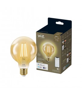 AMPOLLETA WIZ LED WIFI FILAMENTO AMBAR GLOBO G95/E27 LED 6,9W DIMEABLE 220V 2200K 