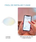 DOWNLIGHT WIZ 24W CALIDO / FRIO 220V IP20 WIFI / BLUETOOTH