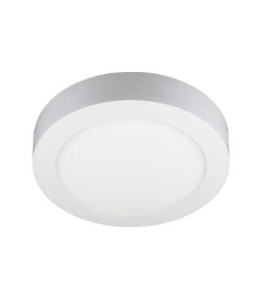 Plafón Sobrepuesto Redondo Blanco 12w Led Integrado 4300k