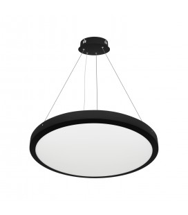 PLAFÓN COLGANTE O SOBREPUESTO LED STUDIO SLIM 48W LUZ NEUTRA NEGRO