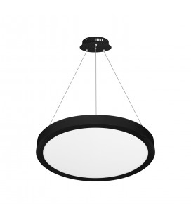 PLAFÓN COLGANTE O SOBREPUESTO LED STUDIO SLIM 30W LUZ NEUTRA NEGRO