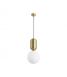 LÁMPARA COLGANTE GLOBO ORO MATE SMALL IP20 220V NO INCLUYE AMPOLLETA (E14) ∅200 X 425 MM