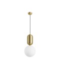 LÁMPARA COLGANTE GLOBO ORO MATE SMALL IP20 220V NO INCLUYE AMPOLLETA (E14) ∅200 X 425 MM