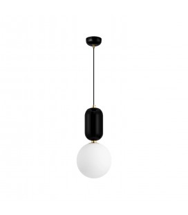 LÁMPARA COLGANTE GLOBO NEGRO MATE SMALL IP20 220V NO INCLUYE AMPOLLETA (E14) ∅200 X 425 MM