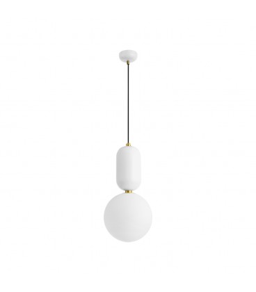 LÁMPARA COLGANTE GLOBO BLANCO MATE SMALL IP20 220V NO INCLUYE AMPOLLETA ∅200*H425