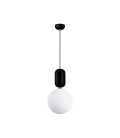 LÁMPARA COLGANTE GLOBO NEGRO MATE IP20 220V NO INCLUYE AMPOLLETA ∅250 X 515 MM