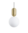 LÁMPARA COLGANTE GLOBO ORO MATE IP20 220V NO INCLUYE AMPOLLETA (E14) ∅250*H515