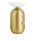 LÁMPARA DE MESA GLOBO ORO MATE SMALL IP20 220V NO INCLUYE AMPOLLETA (E14) ∅200 X 395 MM