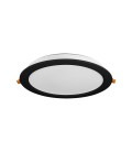 PLAFÓN SOBREPUESTO REDONDO NEGRO LED STUDIO 24W 3000K IP54 1920LM