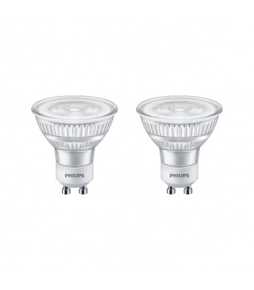 PACK DE AMPOLLETA GU10 PHILIPS 4W LUZ CÁLIDA