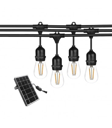 GUIRNALDA SOLAR LED STUDIO 5 MTS IP44 CON 10 AMPOLLETAS