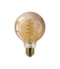 AMPOLLETA FILAMENTOS PHILIPS G93 GOLD AMBAR 5.5W E27 2000K 300º IP20 DIMEABLE