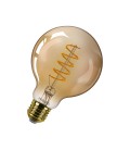 AMPOLLETA FILAMENTOS PHILIPS G93 GOLD AMBAR 5.5W E27 2000K 300º IP20 DIMEABLE