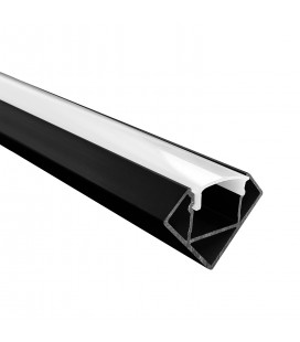 PERFIL TRIANGULAR LED STUDIO SOBREPUESTO NEGRO IP20 2 METROS LINEALES