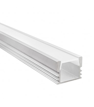 PERFIL RECTANGULAR SOBREPUESTO BLANCO IP20 2 METROS LINEALES