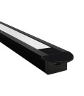 PERFIL RECTANGULAR LED STUDIO EMBUTIDO NEGRO IP20 22X11X2000MM